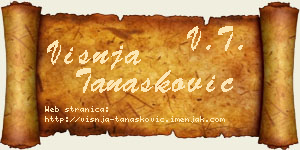 Višnja Tanasković vizit kartica